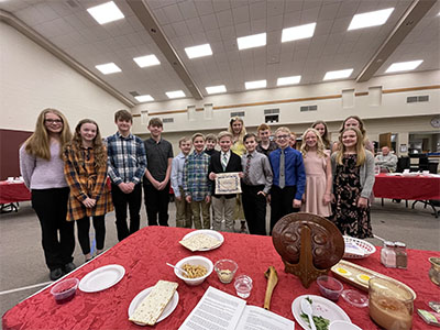 Image of confirmands at St. Paul Lutheran Church.